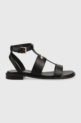 MICHAEL Michael Kors sandale de piele Darcy femei, culoarea negru, 40S3DCFS5L