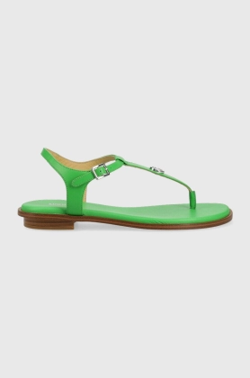 MICHAEL Michael Kors sandale de piele Mallory femei, culoarea verde, 40S1MAFA2L