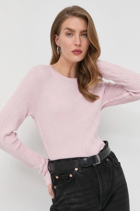 Miss Sixty pulover din amestec de lana femei, culoarea roz, light