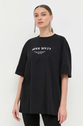 Miss Sixty tricou din bumbac culoarea negru