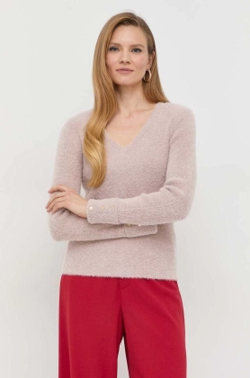 Morgan pulover femei, culoarea roz,