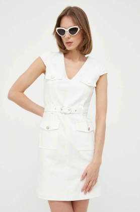 Morgan rochie culoarea alb, mini, drept