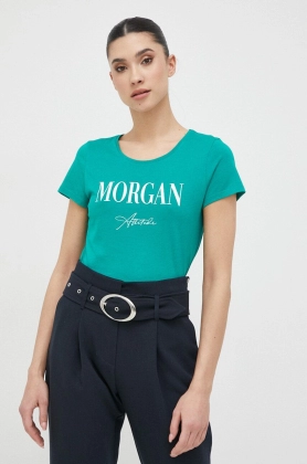 Morgan tricou femei, culoarea verde
