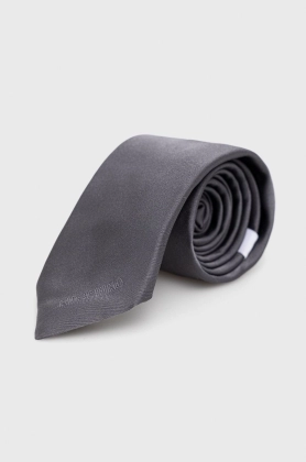 Moschino cravata de matase culoarea gri