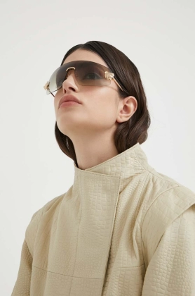 Moschino ochelari de soare MOS120/S femei, culoarea auriu