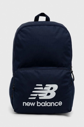 New Balance rucsac culoarea albastru marin, mare, cu imprimeu
