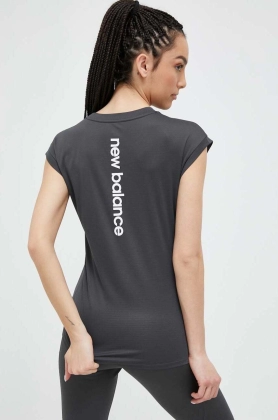 New Balance tricou de alergare Impact Run culoarea negru