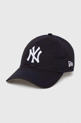 New Era sapca de baseball din bumbac culoarea albastru marin, cu imprimeu, NEW YORK YANKEES