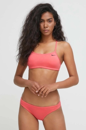 Nike costum de baie din doua piese Essential culoarea roz, cupa usor rigidizata
