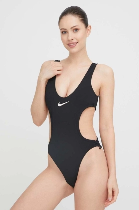 Nike costum de baie dintr-o bucata Wild culoarea negru, cupa moale