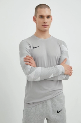 Nike longsleeve de antrenament Park Iv culoarea gri, modelator