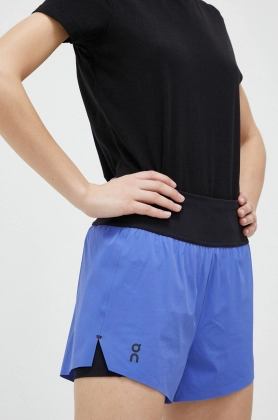 On-running pantaloni scurti de alergare neted, medium waist