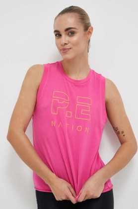 P.E Nation top Shuffle femei, culoarea roz