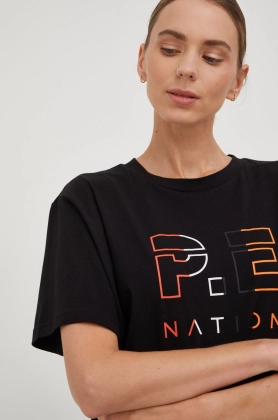 P.E Nation tricou din bumbac culoarea negru