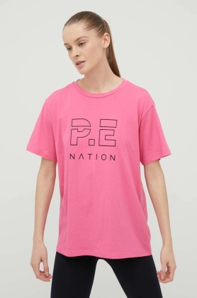 P.E Nation tricou din bumbac culoarea violet