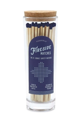 Paddywax chibrituri intr-un borcan de sticla Fireside Safety Matches 85-pack