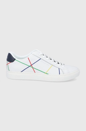 Paul Smith Ghete de piele culoarea alb