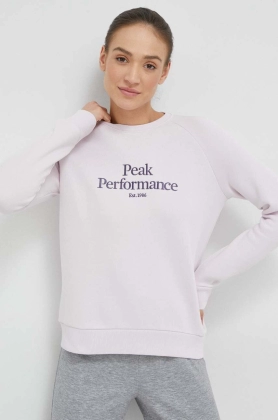 Peak Performance bluza femei, culoarea roz, cu imprimeu