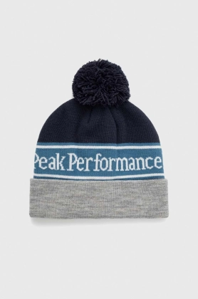 Peak Performance caciula culoarea gri, din tricot gros