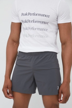 Peak Performance pantaloni scurti de antrenament Light Woven barbati, culoarea gri