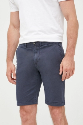 Pepe Jeans pantaloni scurti barbati, culoarea albastru marin