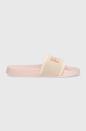 Pepe Jeans papuci SLIDER femei, culoarea roz, PLS70128