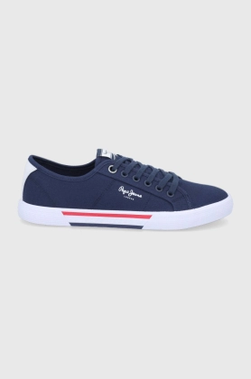 Pepe Jeans tenisi Brady Men Basic barbati, culoarea albastru marin