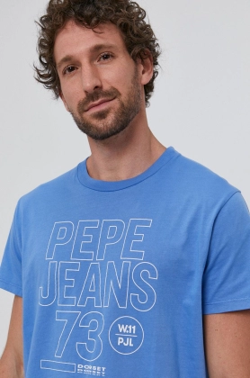 Pepe Jeans Tricou SKYLER barbati, cu imprimeu