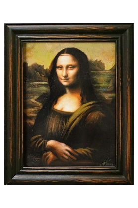 pictura in ulei intr-un cadru Leonardo Da Vinci, Mona Lisa