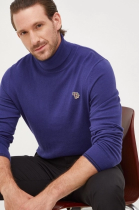 PS Paul Smith pulover din amestec de lana barbati, light, cu guler