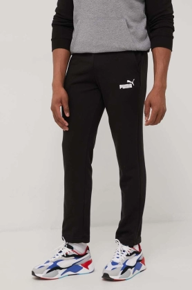 Puma pantaloni 586720 barbati, culoarea negru, cu imprimeu