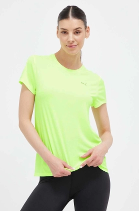 Puma tricou de alergare Favourite culoarea verde