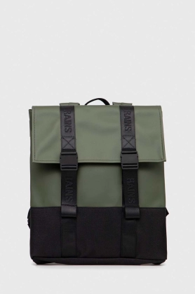 Rains rucsac 13770 Trail MSN Bag culoarea verde, mare, neted