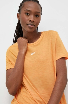 Reebok tricou de antrenament Workout Ready Activchill culoarea portocaliu