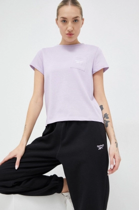 Reebok tricou femei, culoarea violet