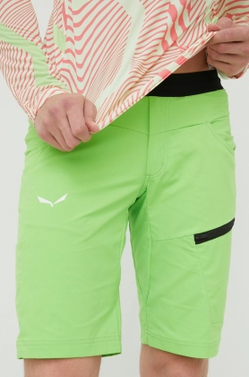 Salewa pantaloni scurti outdoor Agner Light barbati, culoarea verde