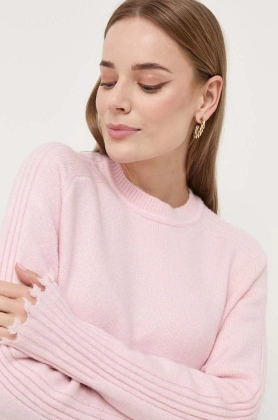 Silvian Heach pulover femei, culoarea roz, calduros
