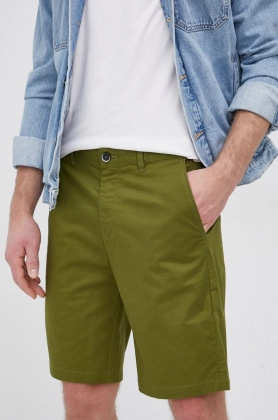 Sisley Pantaloni scurti barbati, culoarea verde