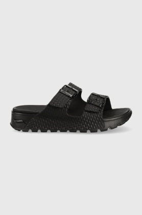 Skechers papuci femei, culoarea negru