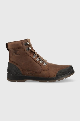 Sorel pantofi Ankeny II Mid barbati, culoarea maro