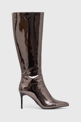 Steve Madden cizme Lovable femei, culoarea argintiu, cu toc cui, SM11002618