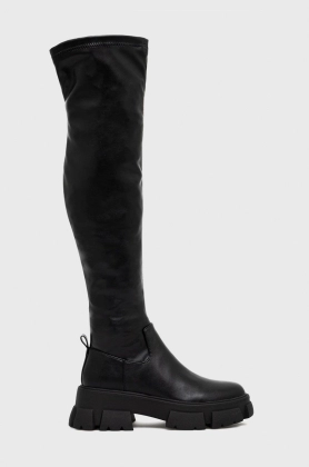 Steve Madden cizme Riveredge femei, culoarea negru, cu platforma