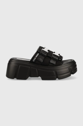 Steve Madden papuci Activator femei, culoarea negru, cu platforma, SM11002460