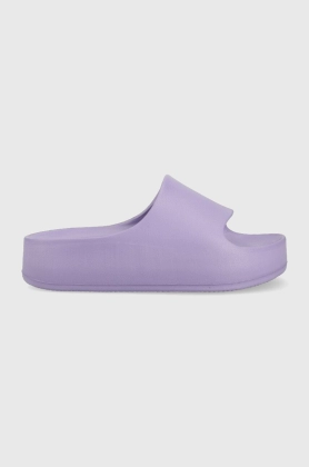 Steve Madden papuci Astro femei, culoarea violet, cu platforma, SM11002395