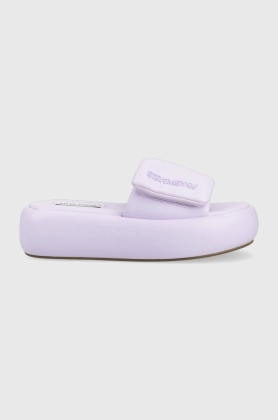 Steve Madden papuci Swoosh femei, culoarea violet, cu platforma, SM11002446