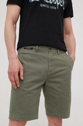 Superdry pantaloni scurti barbati, culoarea verde