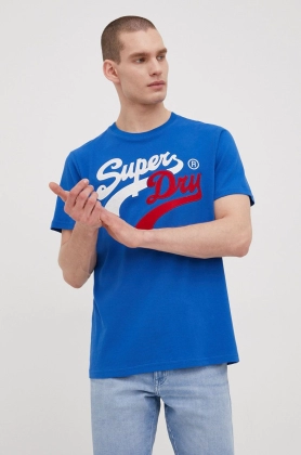 Superdry tricou din bumbac cu imprimeu