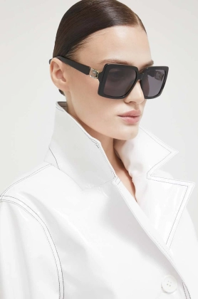 Swarovski ochelari de soare 56259305 MILLENIA femei, culoarea negru