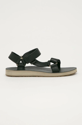 Teva Sandale de piele femei, culoarea negru