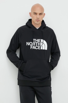The North Face hanorac Tekno barbati, culoarea negru, cu gluga, cu imprimeu